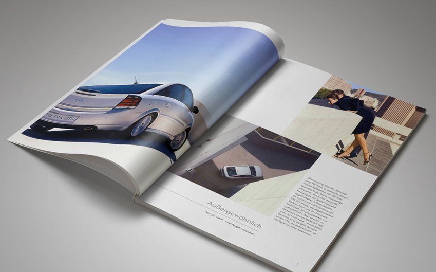 Katalogtext für stark motorisierte Serienlimousine