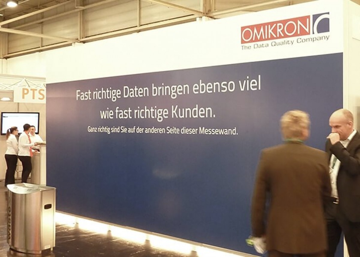 Messestand Datenqualität